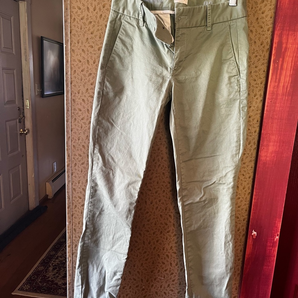 J Crew stretch chino sage color